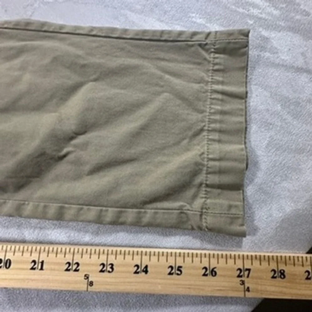 Banana Republic Aiden Chino Preppy Mens Slim Fit Pants 32x30 Khaki Tan